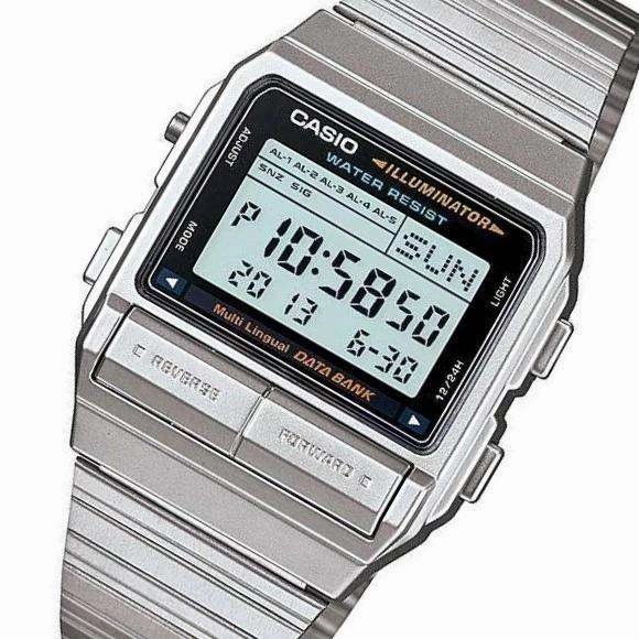 Casio Vintage DB-380-1D Silver Stainless Watch For Men and Women