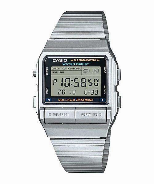 Casio Vintage DB-380-1D Silver Stainless Watch For Men and Women