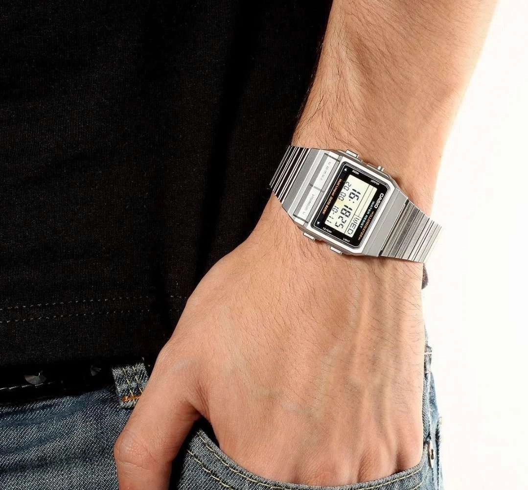 Casio Vintage DB-380-1D Silver Stainless Watch For Men and Women
