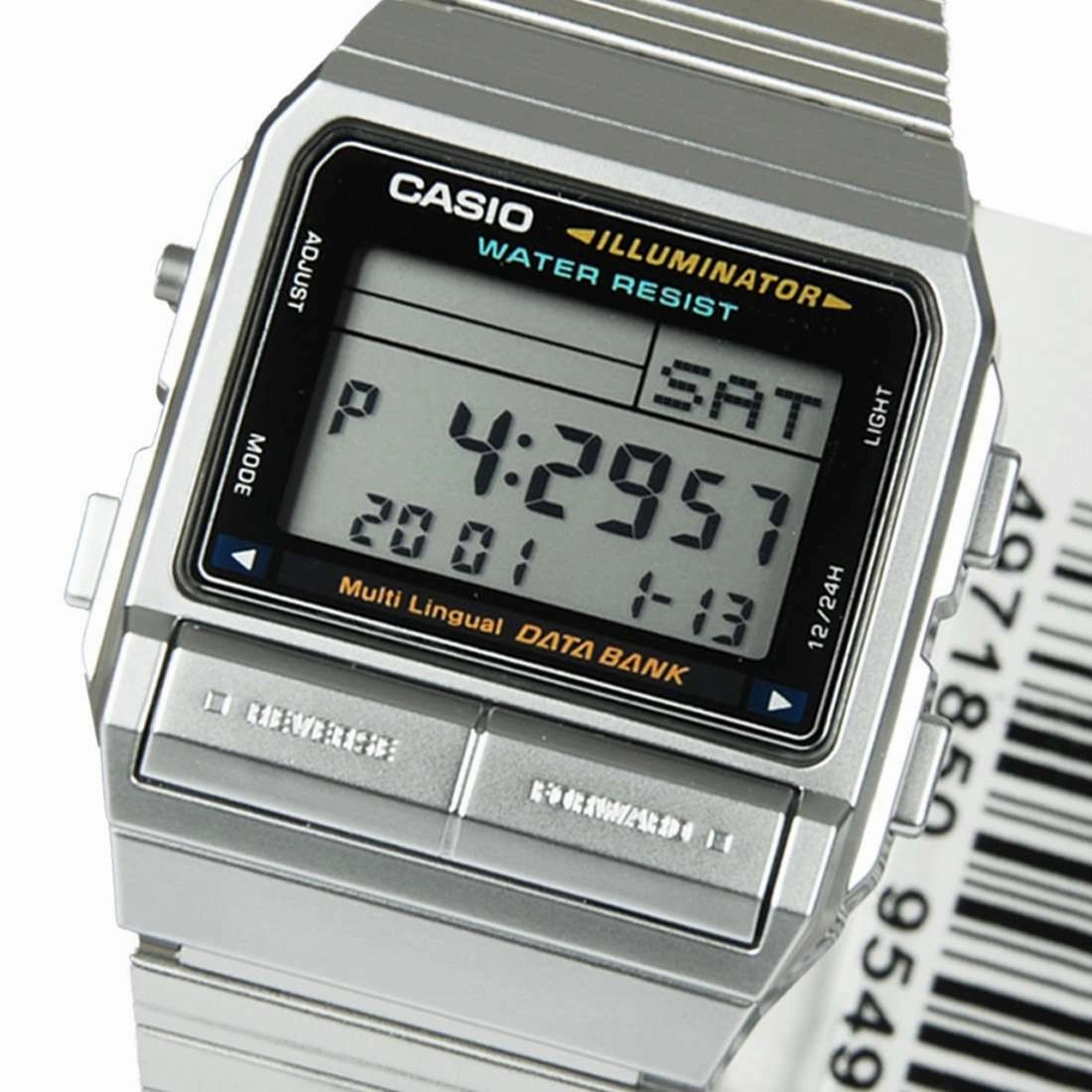 Casio Vintage DB-380-1D Silver Stainless Watch For Men and Women