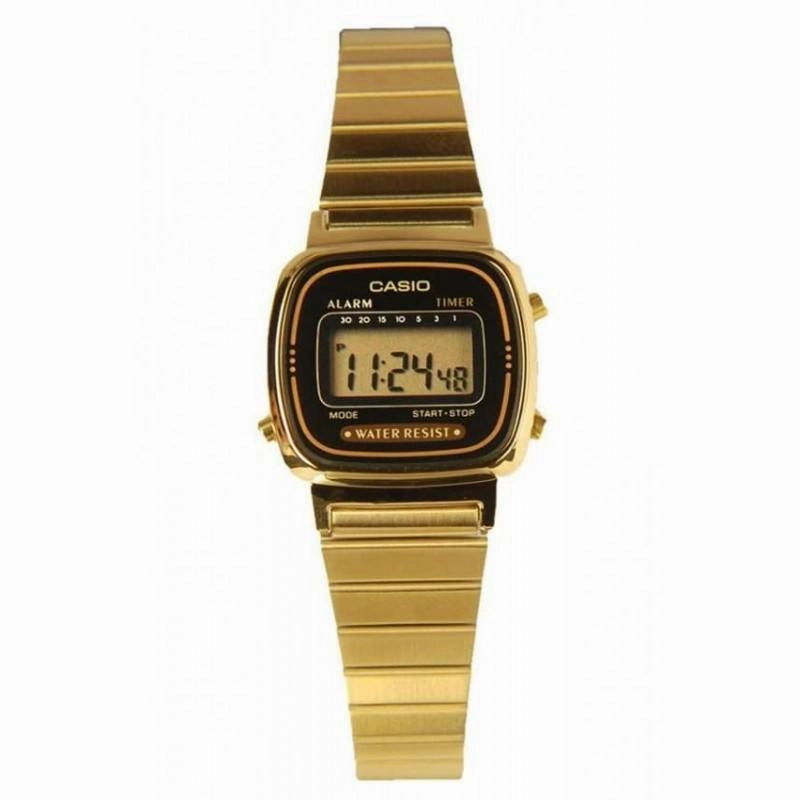 Casio Vintage LA670WGA-1D Gold Plated Watch for Women
