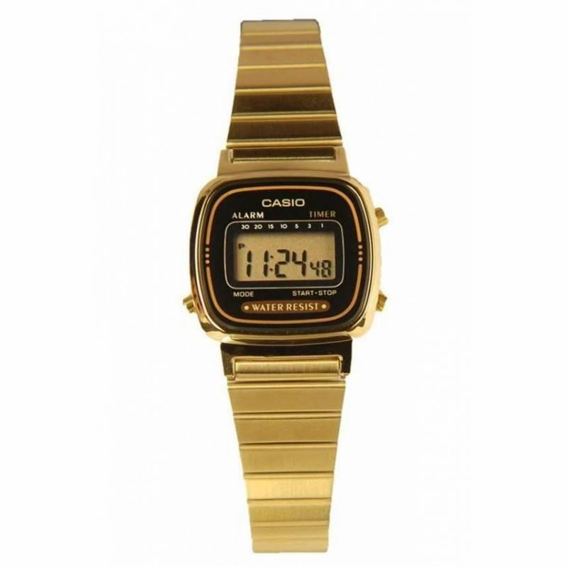 Casio Vintage LA670WGA-1D Gold Plated Watch for Women