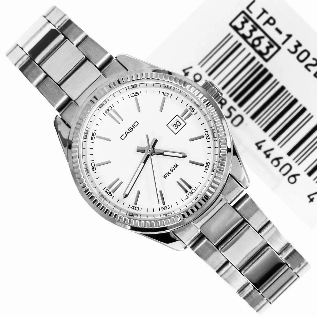 Casio Vintage LTP-1302D-7A1VDF Silver Watch for Women