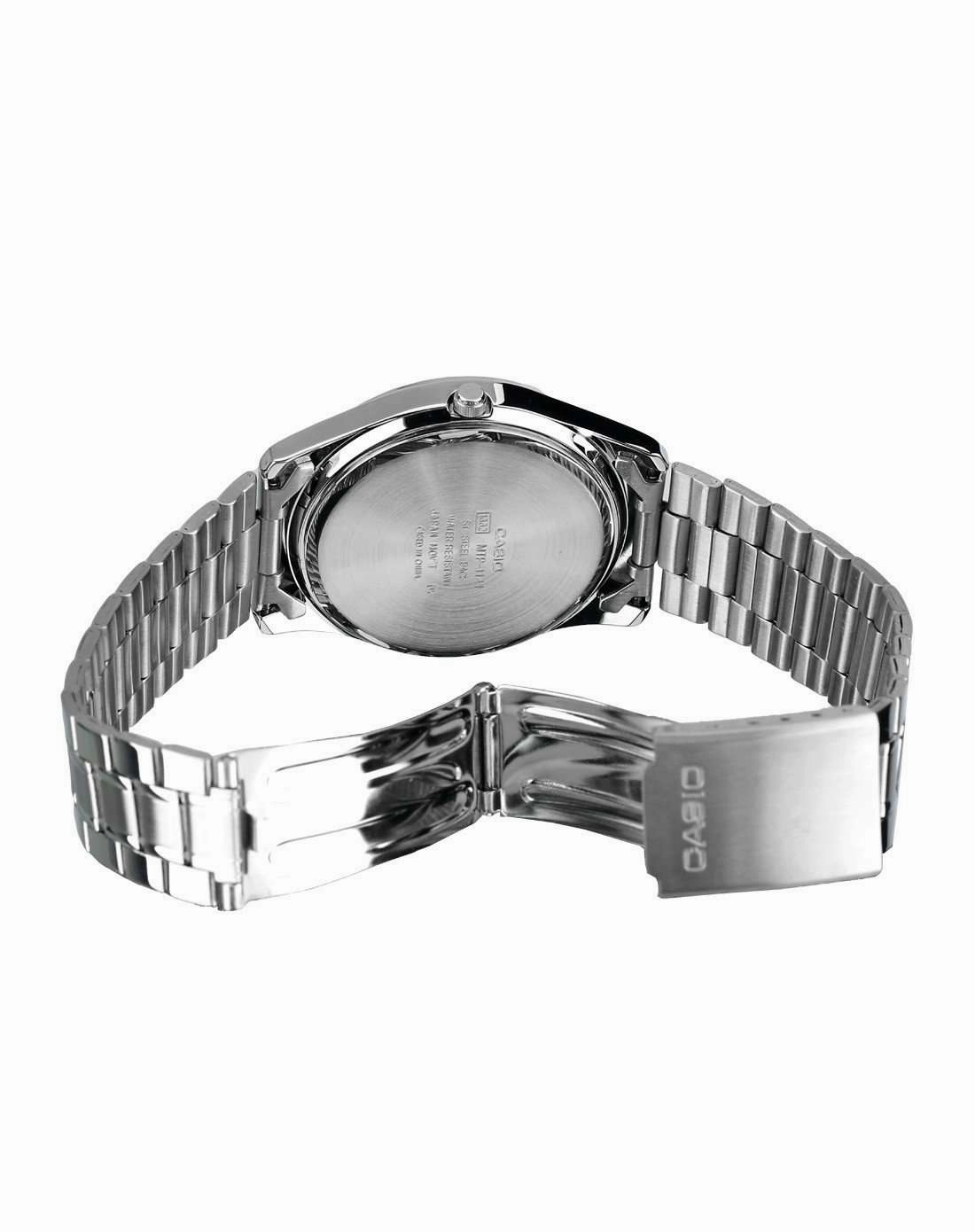 Casio Vintage MTP-1141A-1A  Black Dial/ Silver Stainless Steel Strap Men's Watch