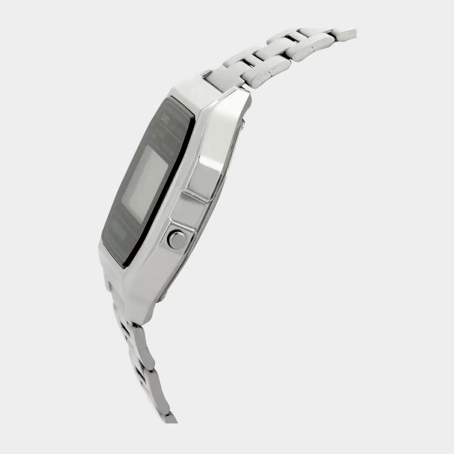 Casio Vintage Silver Digital Unisex Watch A-158WA-1Q - D011