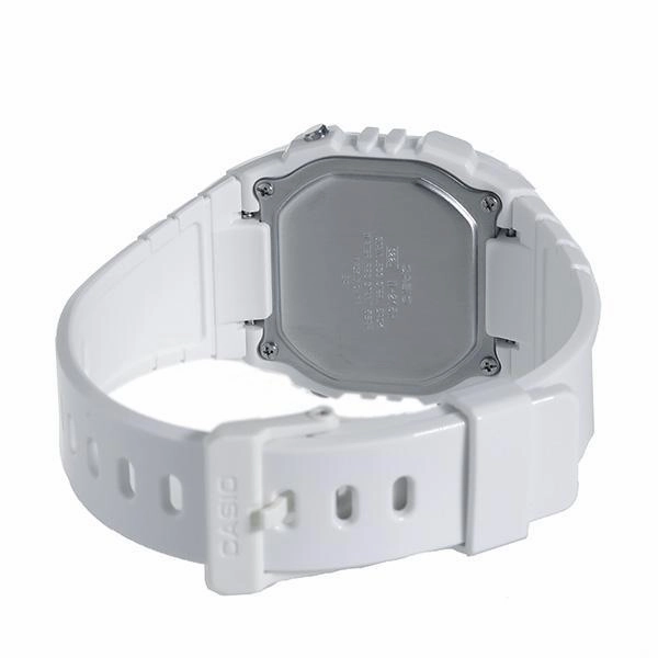 Casio W-215H-7A2 White Resin Strap Watch for Men and Women