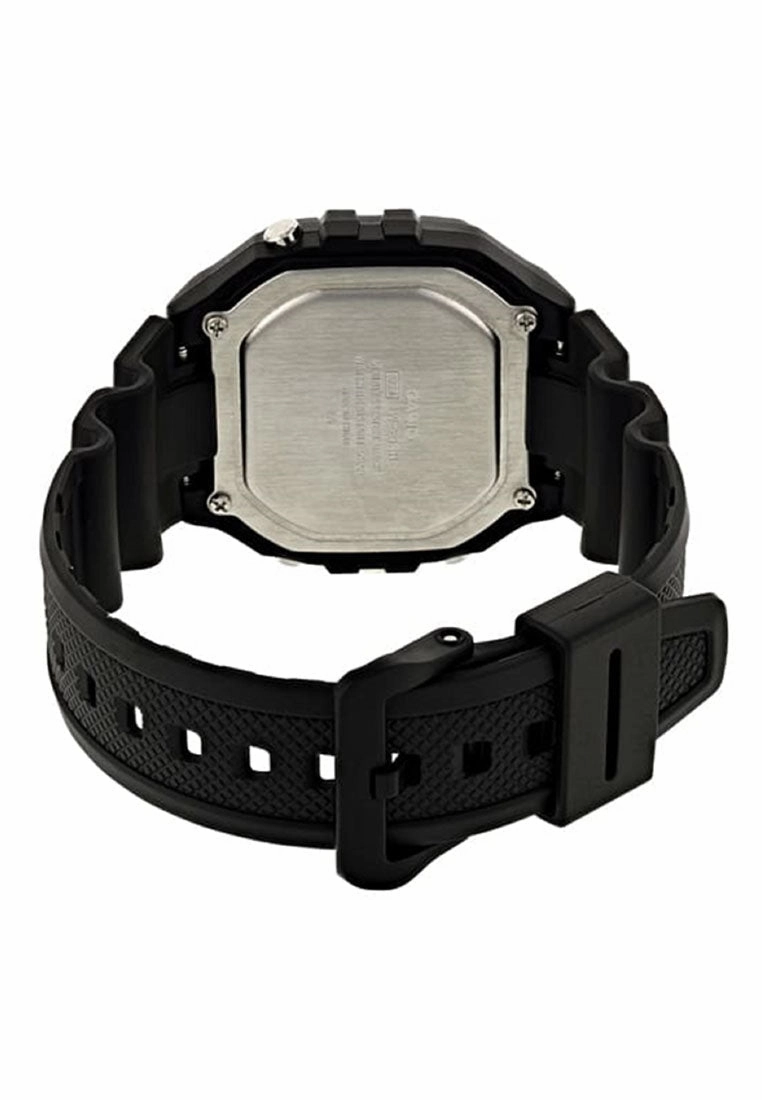 Casio W-218H-1B Black Resin Strap Watch for Men