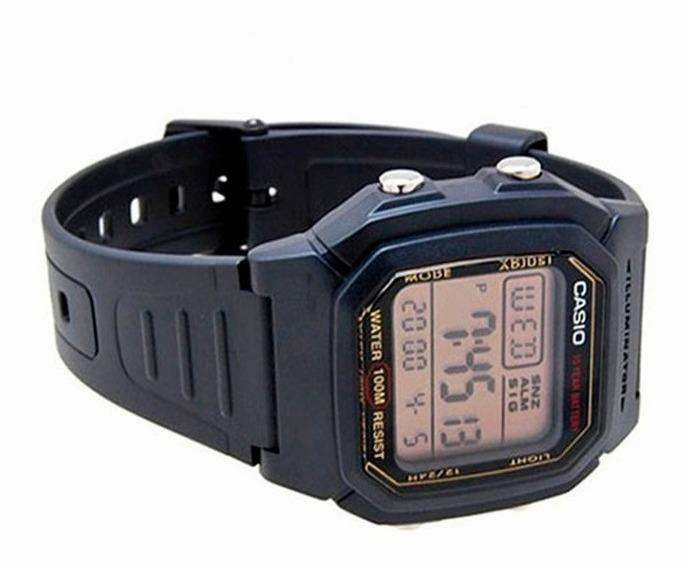 Casio W-800HG-9AVDF Black Resin Watch for Men and Women