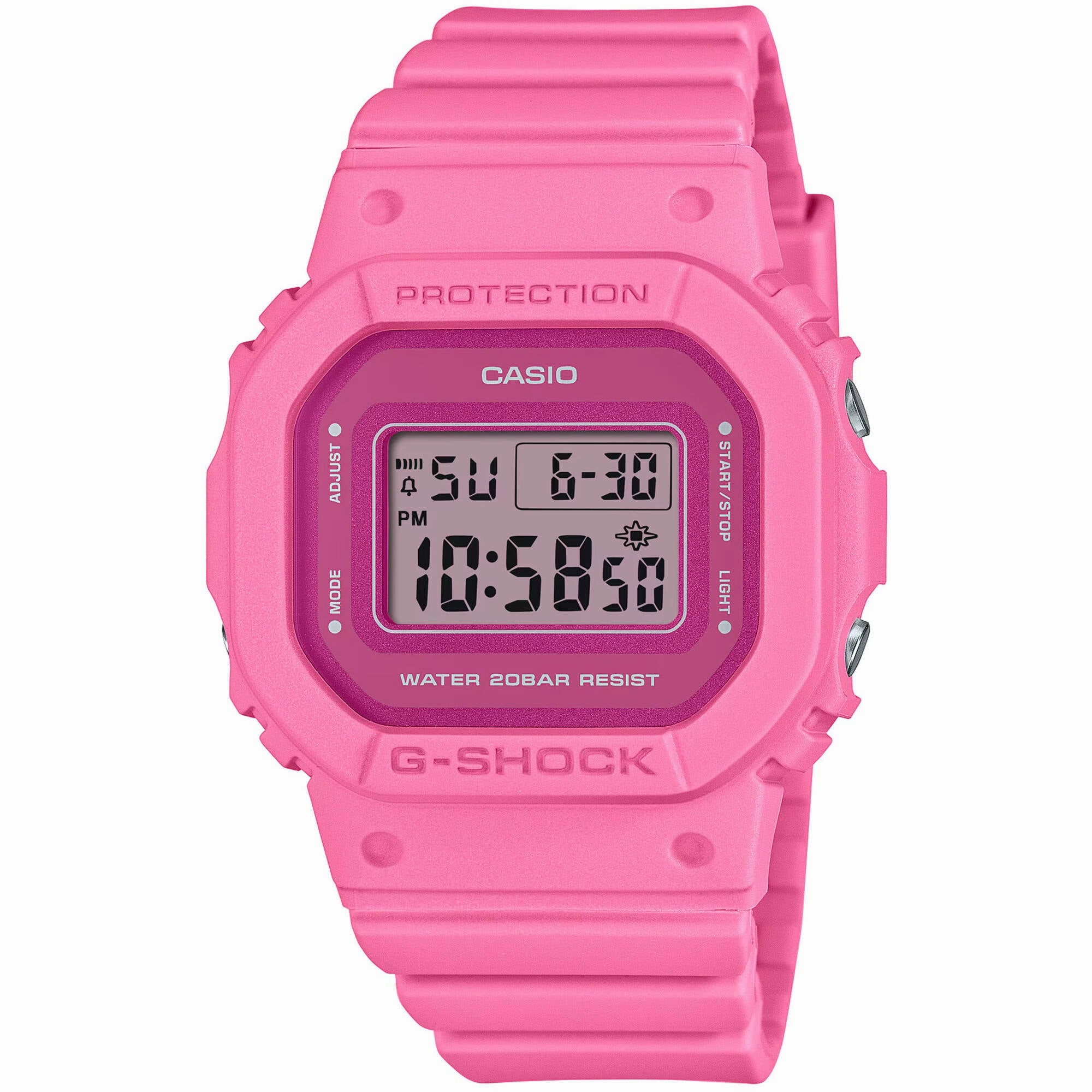 Casio Women's Watch G-Shock Digital Dial Matte Pink Resin Strap GMD-S5610PP-4CR