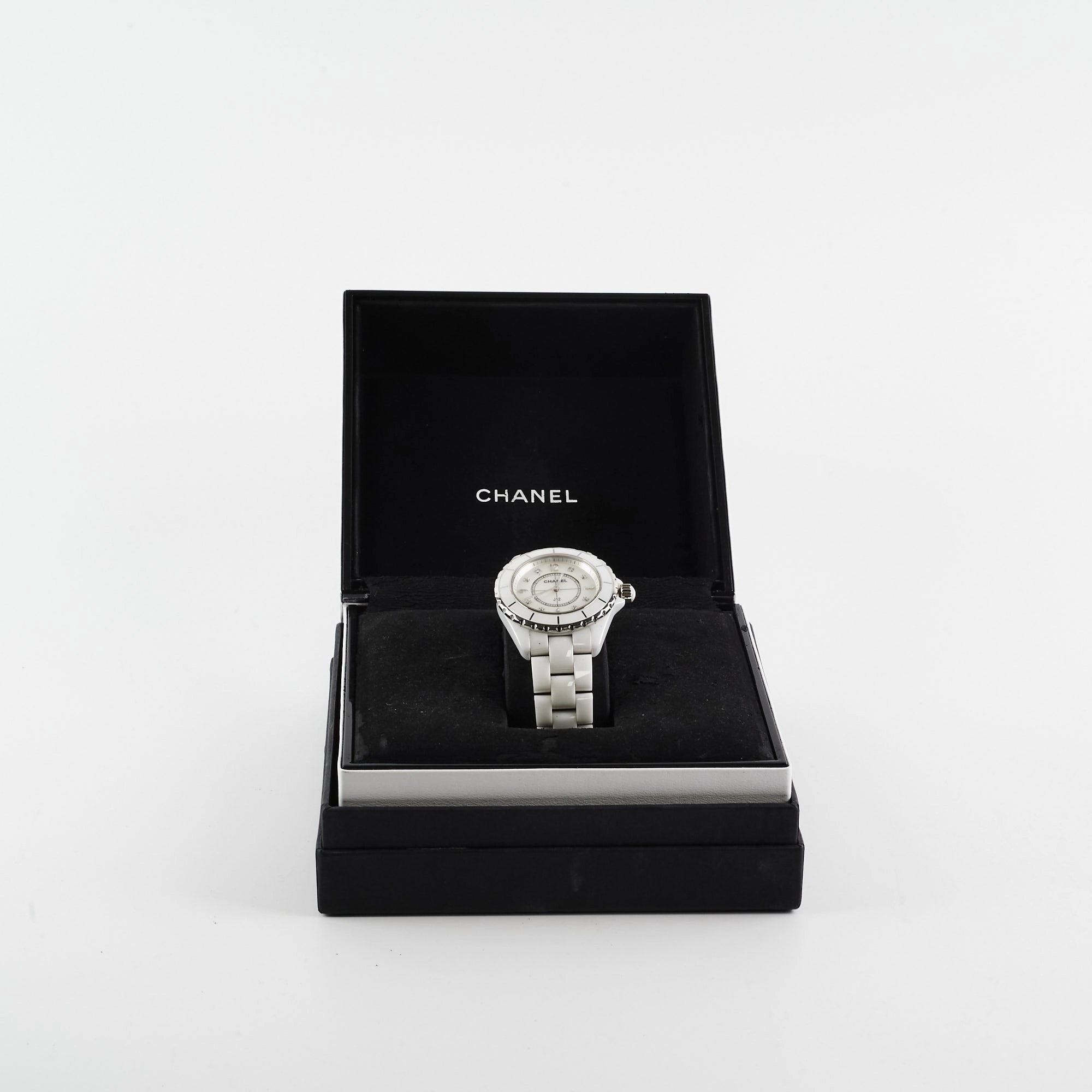 Chanel J12 White Watch 38MM Diamonds