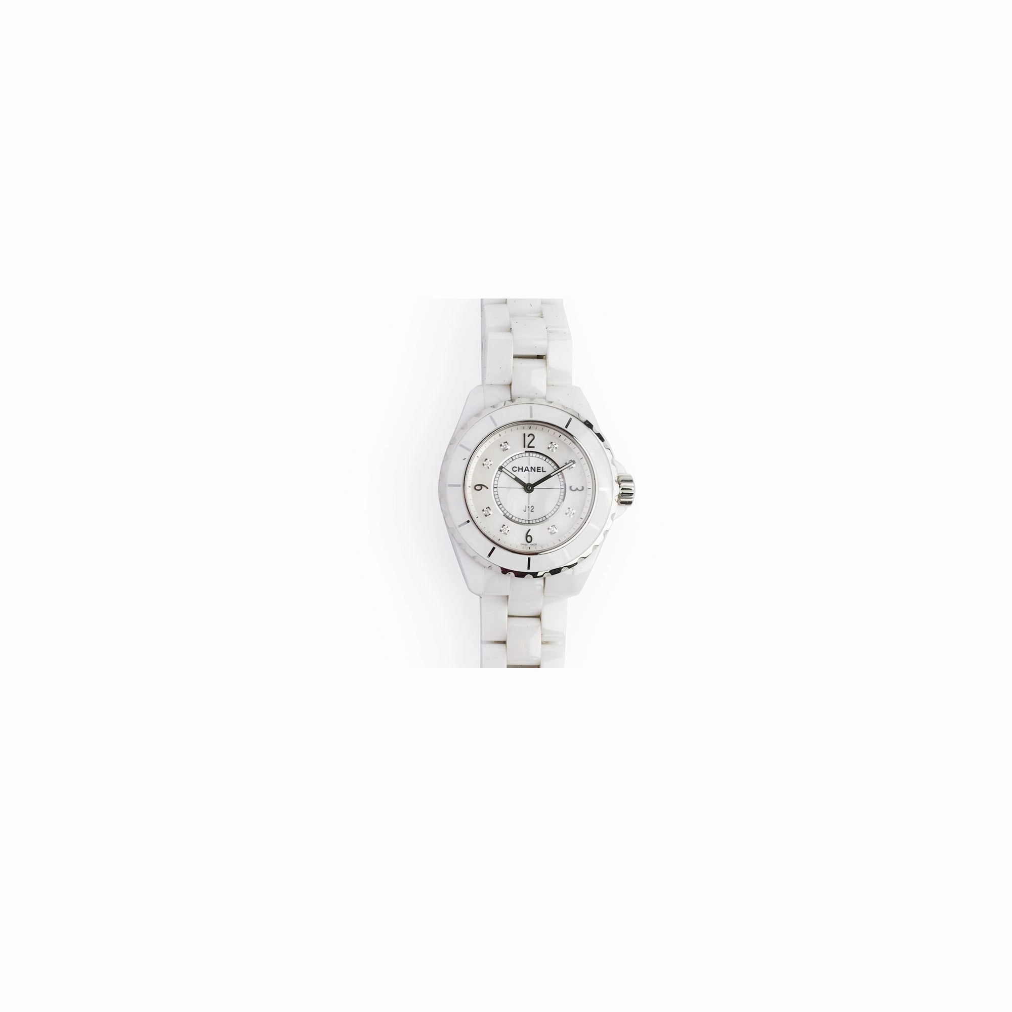 Chanel J12 White Watch 38MM Diamonds