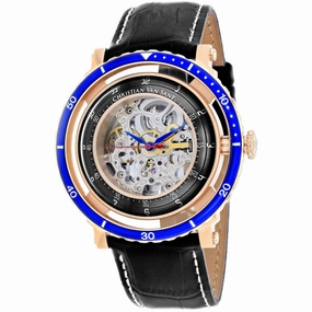 Christian Van Sant Men's Watch - Dome Automatic Silver Dial Leather Strap | CV0743