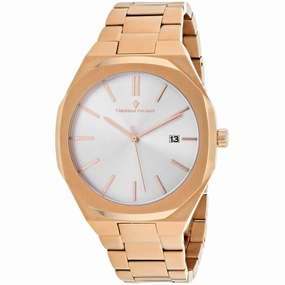 Christian Van Sant Men's Watch - Octavius Slim Quartz Silver Dial Bracelet | CV0523