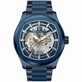 Christian Van Sant Men's Watch - Romeo Automatic Blue Dial Steel Bracelet | CV9511