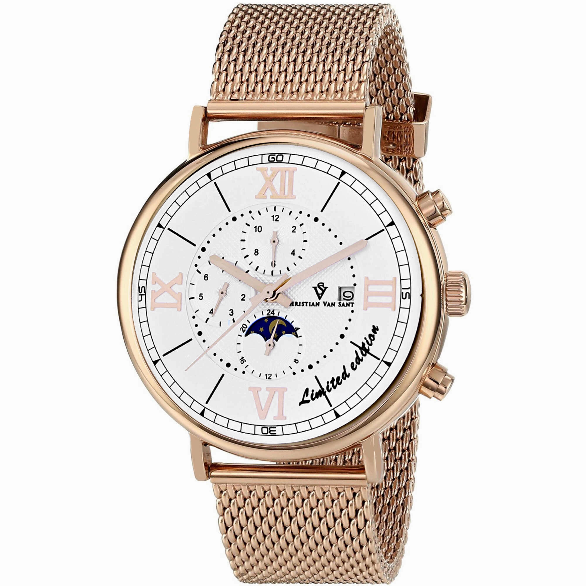 Christian Van Sant Men's Watch - Somptueuse LTD Automatic White Dial Steel | CV1153