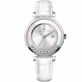 Christian Van Sant Women's Bria Silver Dial Watch
