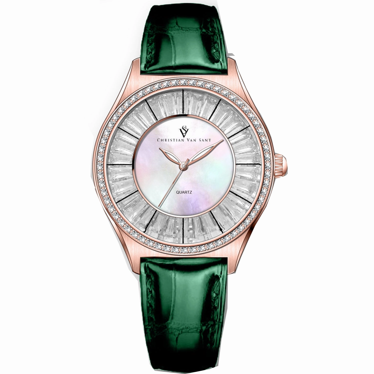 Christian Van Sant Women's Luna Mother of pearl Dial Watch