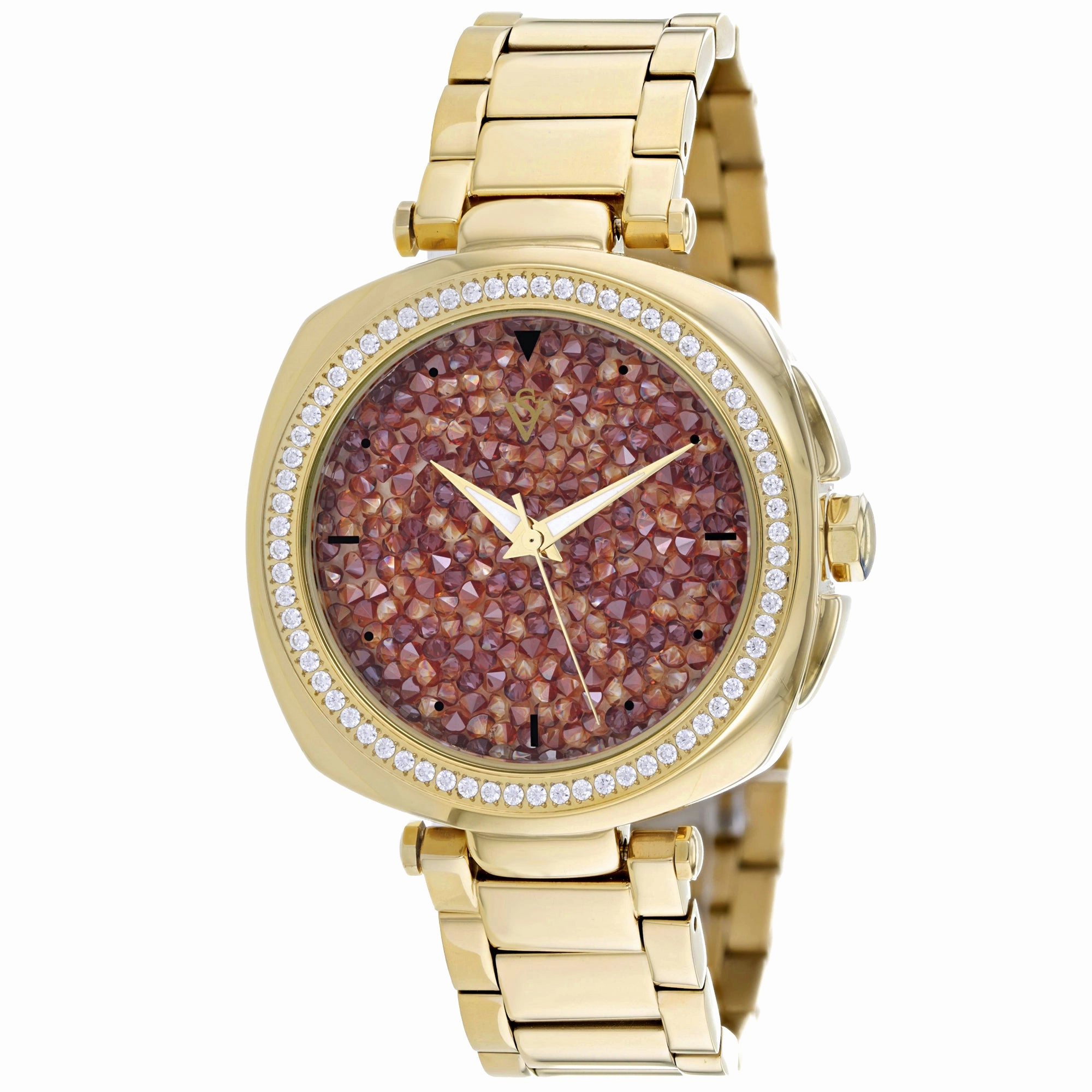 Christian Van Sant Women's Mirabella Orange Dial Watch