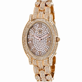 Christian Van Sant Women's Watch - Amore Quartz Rose Gold Dial Bracelet | CV7235