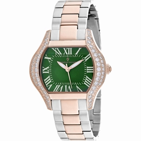 Christian Van Sant Women's Watch - Bianca Quartz Green Dial Two Tone Steel | CV1835
