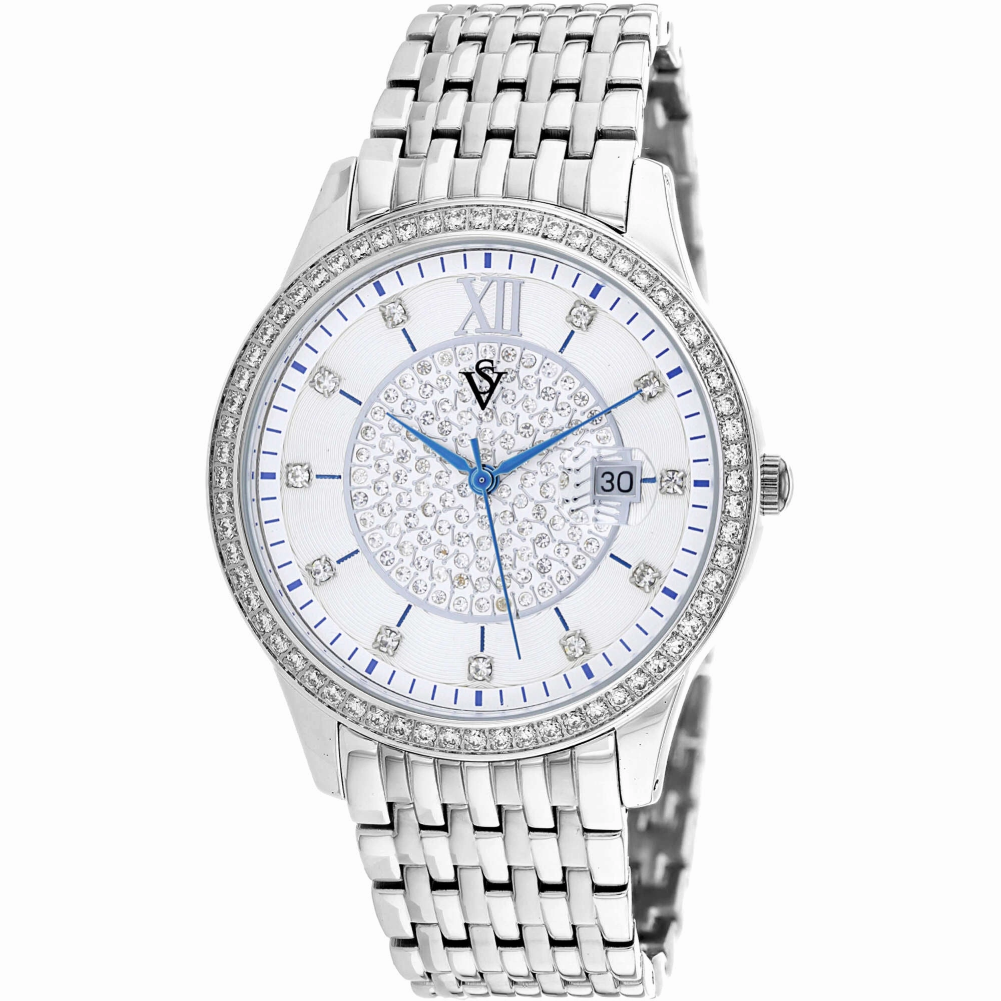 Christian Van Sant Women's Watch - Carla Quartz White Dial Silver Bracelet | CV0480