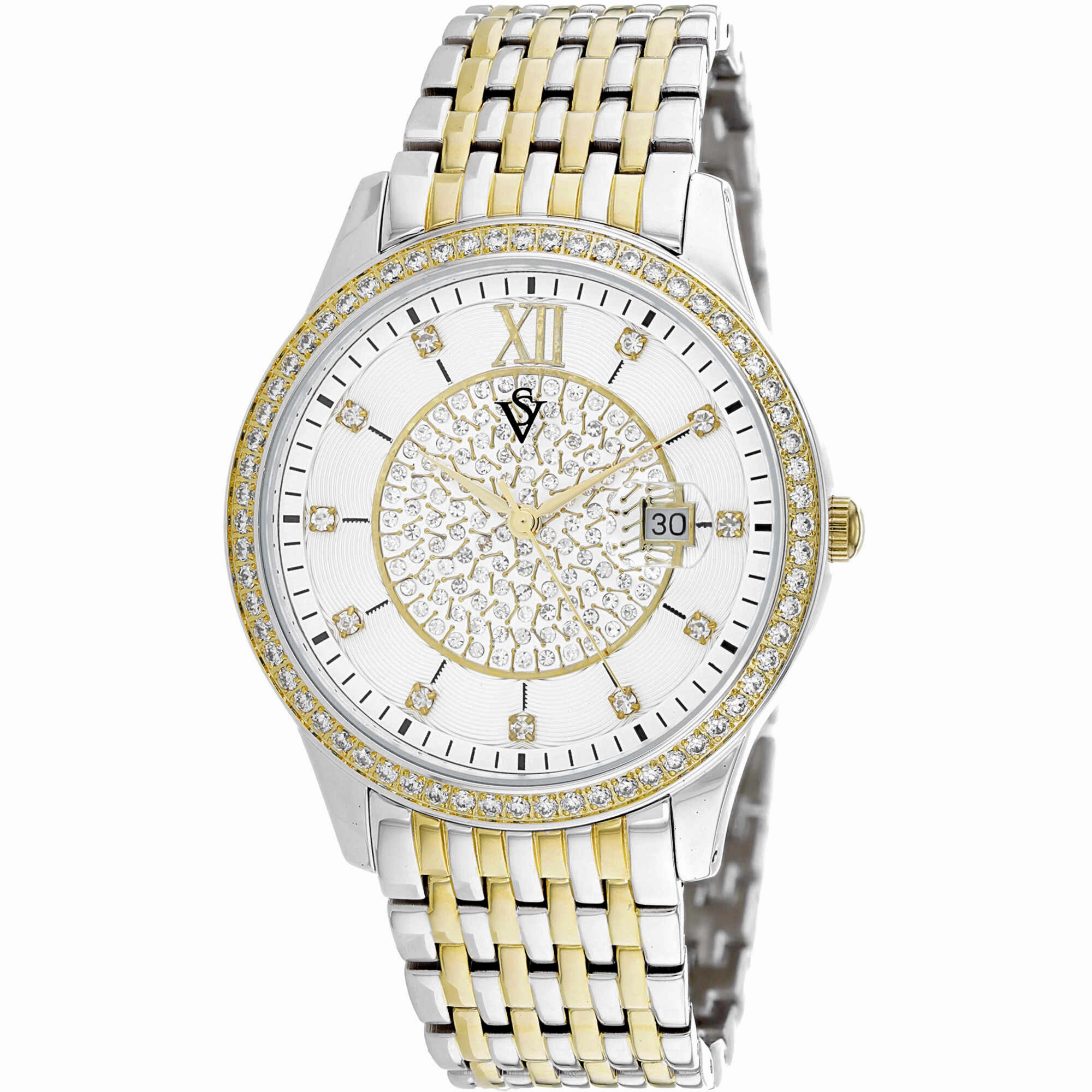 Christian Van Sant Women's Watch - Carla Quartz White Dial Two Tone Steel | CV0481