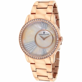 Christian Van Sant Women's Watch - Exquisite Quartz Pink Mop Dial Bracelet | CV3613