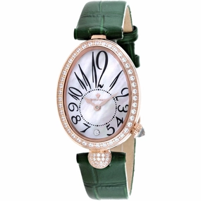 Christian Van Sant Women's Watch - Florentine Quartz Green Leather Strap | CV4296