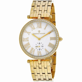 Christian Van Sant Women's Watch - Hush Quartz Yellow Gold Steel Bracelet | CV0292