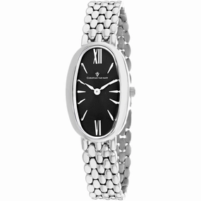 Christian Van Sant Women's Watch - Lucia Quartz Black Dial Silver Bracelet | CV1811