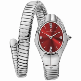 Christian Van Sant Women's Watch - Naga Quartz Silver Stainless Steel Band | CV0883