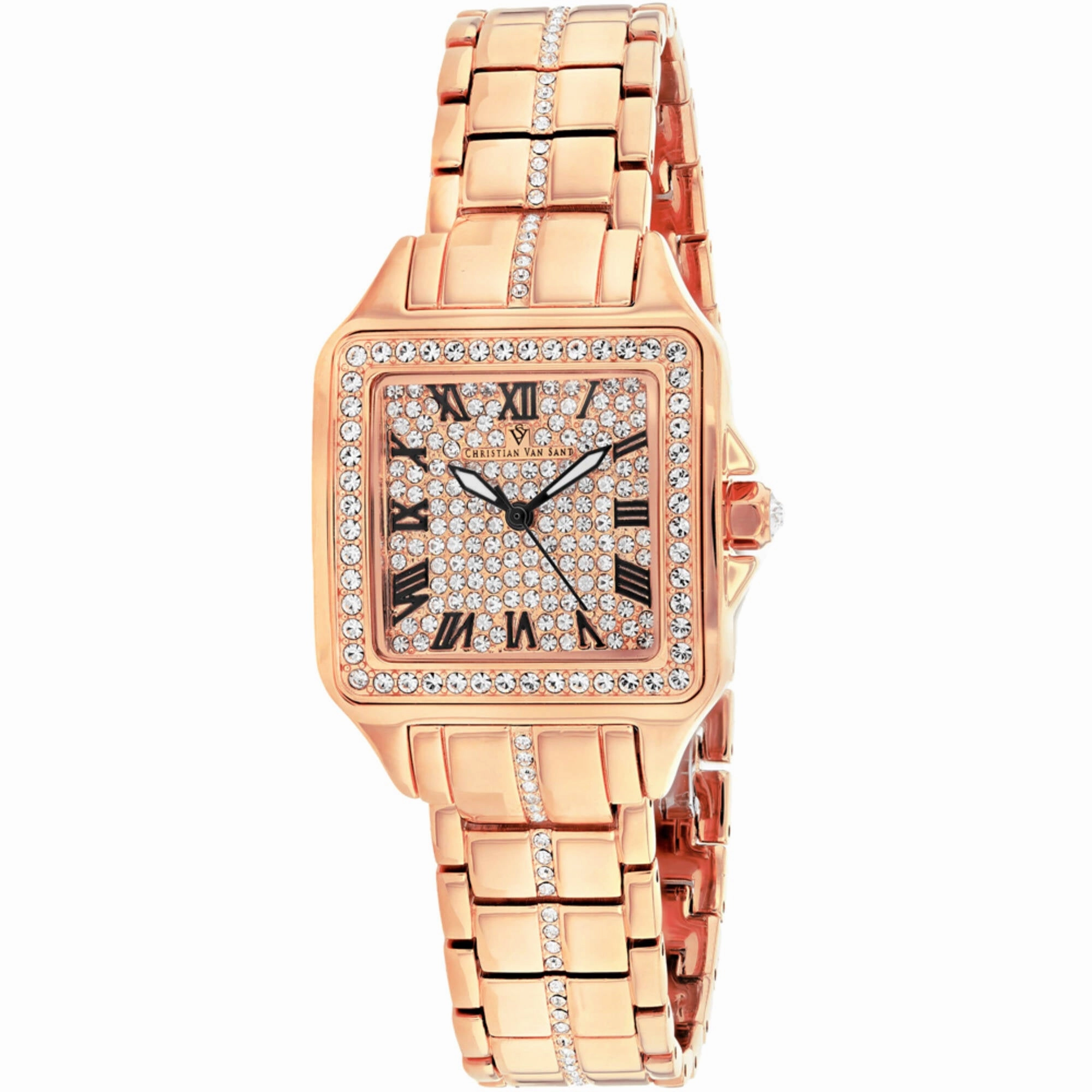 Christian Van Sant Women's Watch - Splendeur Quartz Rose Gold Tone Dial | CV4622