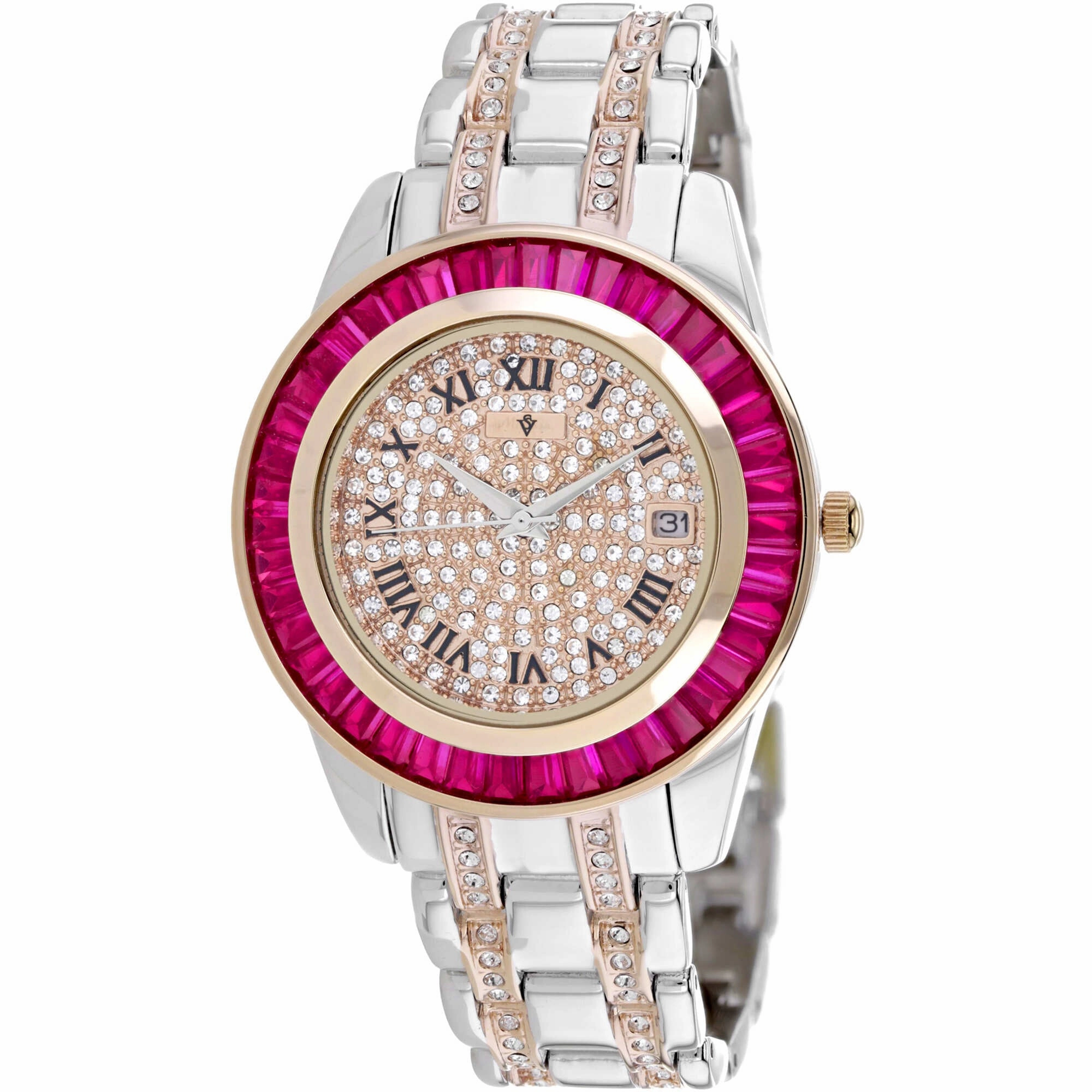 Christian Van Sant Women's Watch - Stella Quartz Rose Gold Dial Bracelet | CV0473