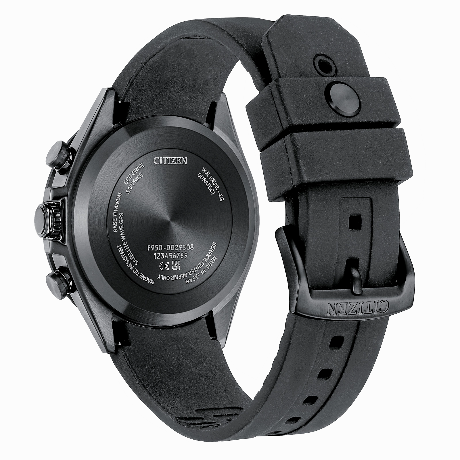 Citizen Attesa Satellite Eco-Drive Polyurethane Band Watch CC4055-14H