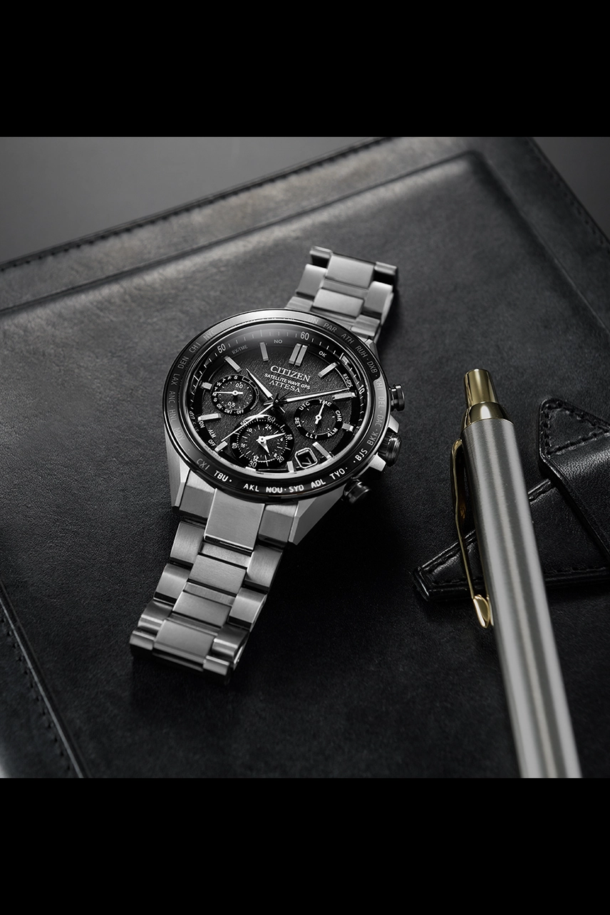 Citizen Attesa Satellite Eco-Drive Titanium Watch CC4058-67X