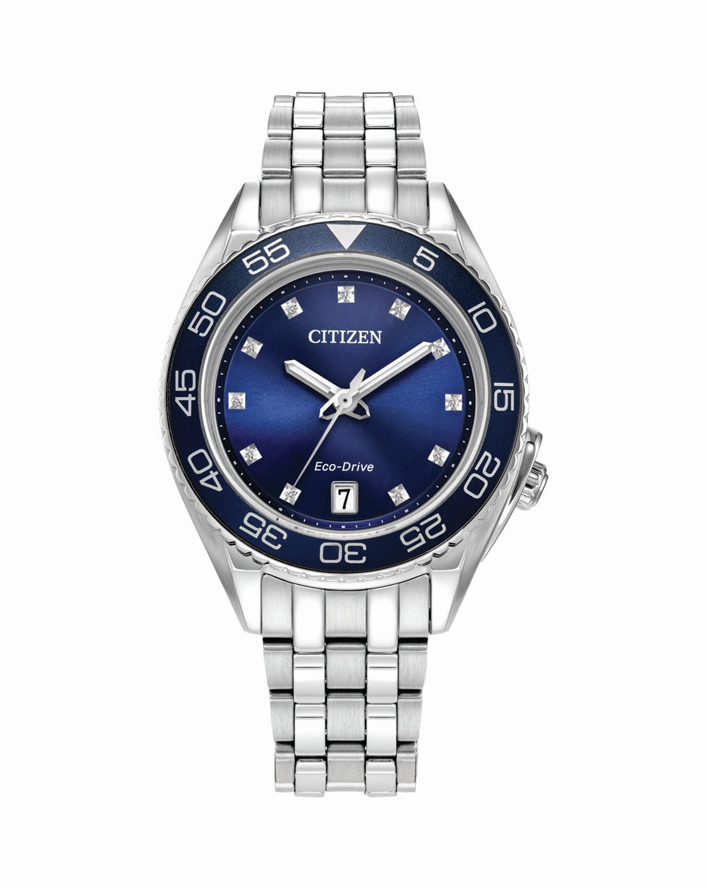 Citizen Eco-Dive Blue Dial Stainless Steel Watch FE6160-57L