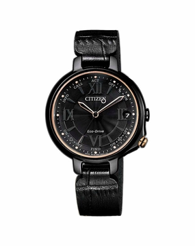 Citizen Eco-Drive 100th Anniversary Black Leather Strap Watch EE4055-17E