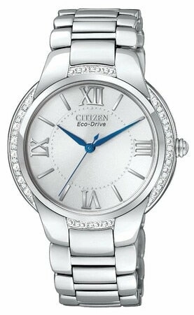 Citizen Eco-Drive Ciena Diamond Stainless-Steel Em0090-57A - Womens Watch