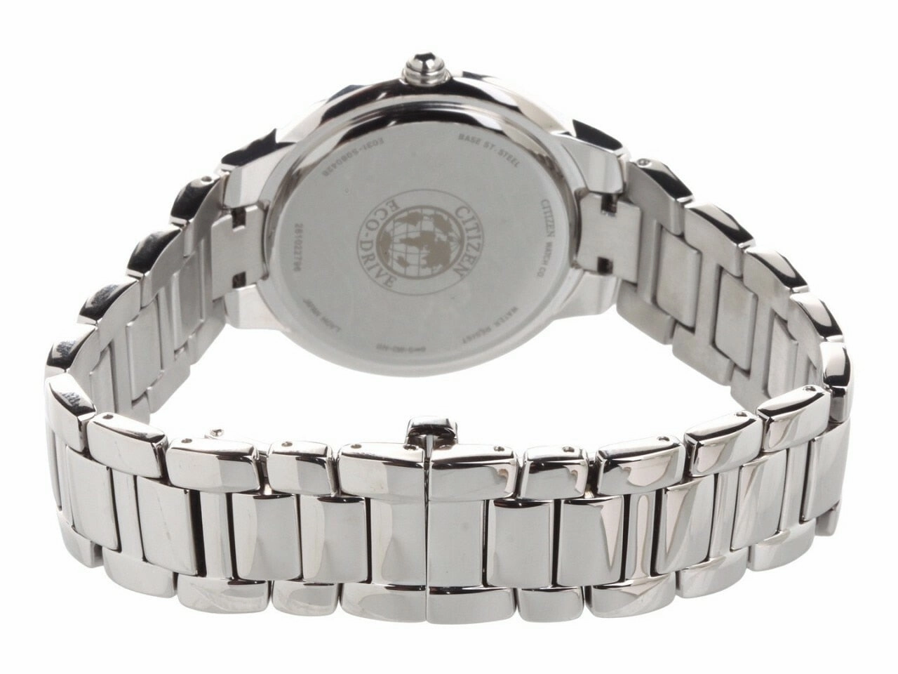 Citizen Eco-Drive Ciena Diamond Stainless-Steel Em0090-57A - Womens Watch