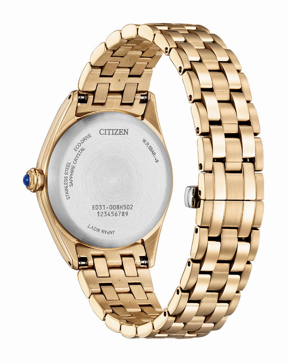 Citizen Eco-Drive Rose Gold Stainless Steel Watch EM1143-81X