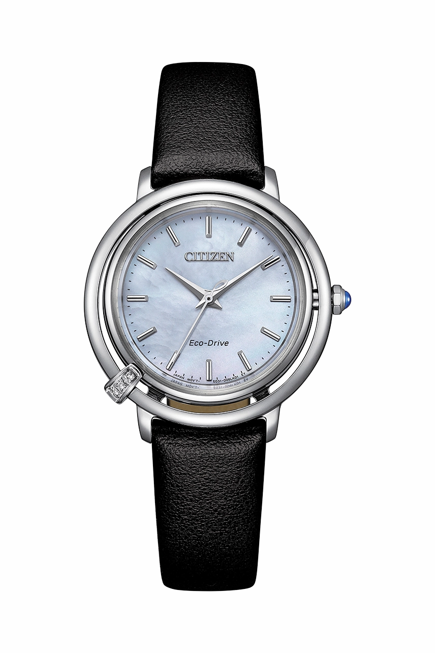 Citizen Eco-Drive Stainless Steel Mother of Pearl Dial Watch EM1090-60D