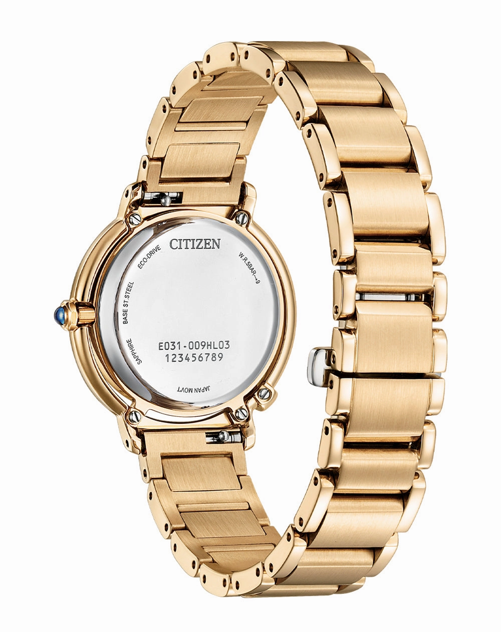 Citizen Eco-Drive Stainless Steel Mother of Pearl Dial Watch EM1093-61D