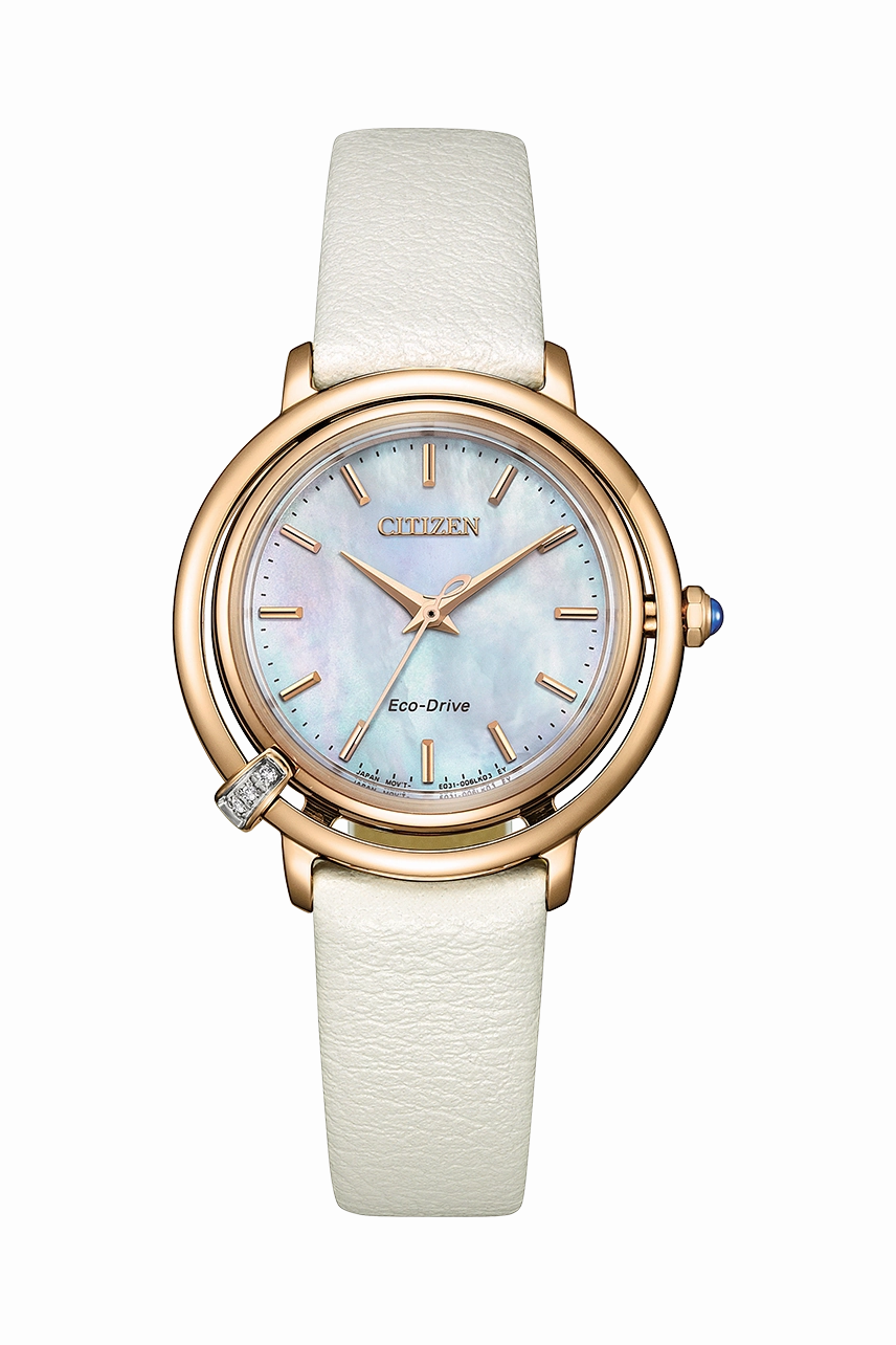 Citizen Eco-Drive Stainless Steel Mother of Pearl Dial Watch EM1093-61D