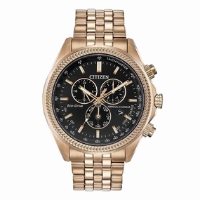 Citizen Men's Chronograph Watch - Brycen Rose Gold Steel Bracelet | BL5563-58E