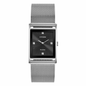 Citizen Men's Diamond Watch - Axiom Stainless Steel Mesh Bracelet | BL6000-55E