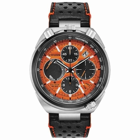 Citizen Men's Eco Drive Watch - Promaster TCR Black & Orange Strap | AV0078-04X