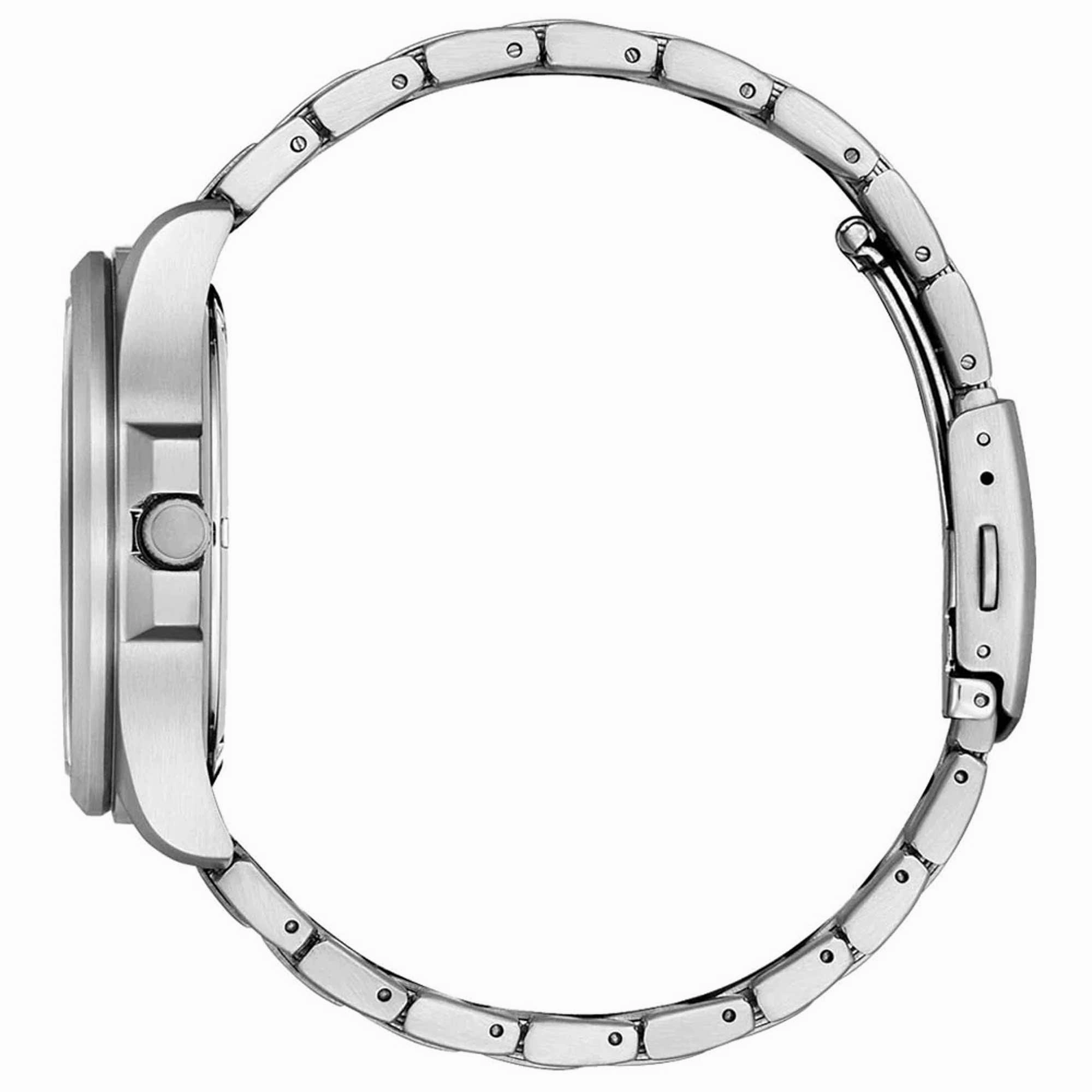 Citizen Men's Watch - Eco-Drive Black Dial Silver Tone Steel Bracelet | AW0110-82E