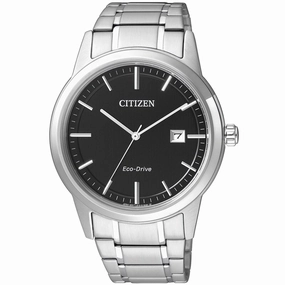 Citizen Men's Watch - Eco-Drive Black Dial Stainless Steel Bracelet | AW1231-58E