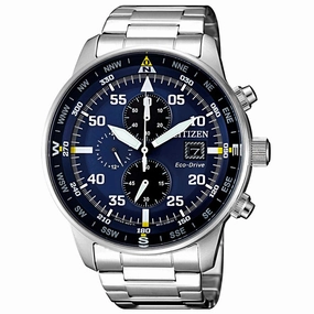 Citizen Men's Watch - Eco-Drive Blue and Black Dial Compass Bracelet | CA0690-88L