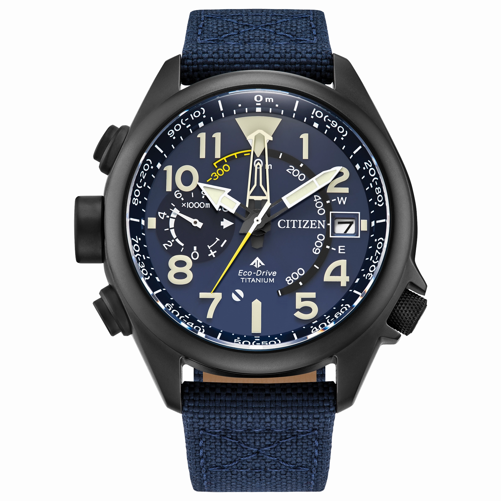 Citizen Promaster Eco-Drive Blue Fabric Strap Blue Dial Watch BN4065- 07L